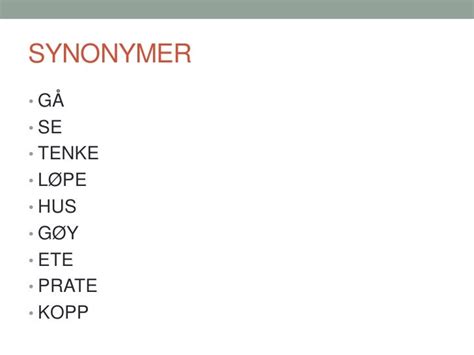 synonymer|Online synonym.
